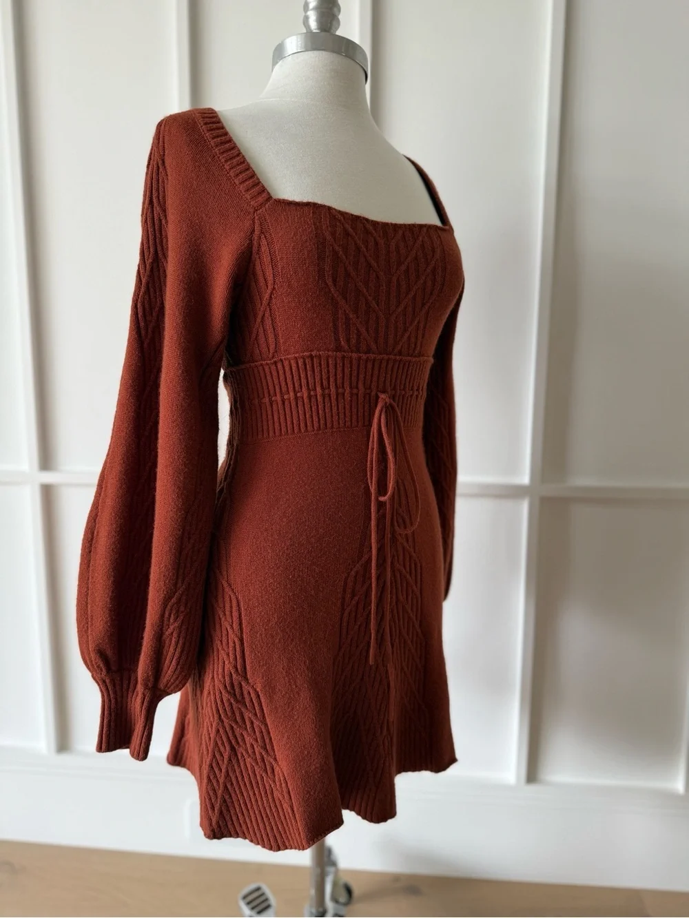 FREE PEOPLE Emmaline Mini Dress in Cinnamon